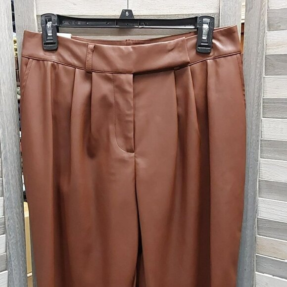 High-rise Faux Leather Pants | Ophelia Roe | 8 - Picture 2 of 10